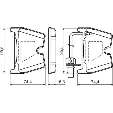 BOSCH | Bremsbelagsatz, Scheibenbremse | 0 986 494 216