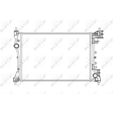 NRF | Kühler, Motorkühlung | 53834