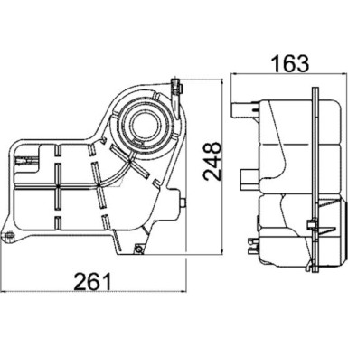 Mahle | Ausgleichsbehälter, Kühlmittel | CRT 24 000S