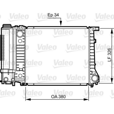 Valeo | Kühler, Motorkühlung | 731509