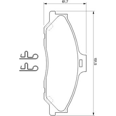 BOSCH | Bremsbelagsatz, Scheibenbremse | 0 986 424 720