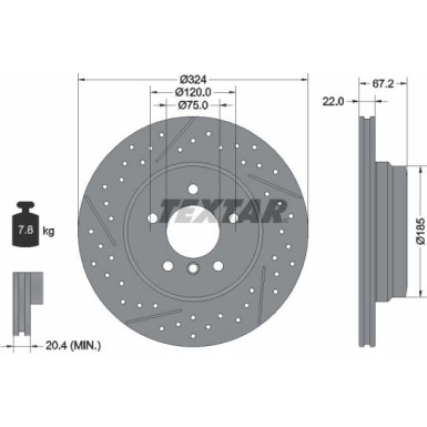 Textar | Bremsscheibe | 92231203