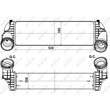NRF | Ladeluftkühler | 30359