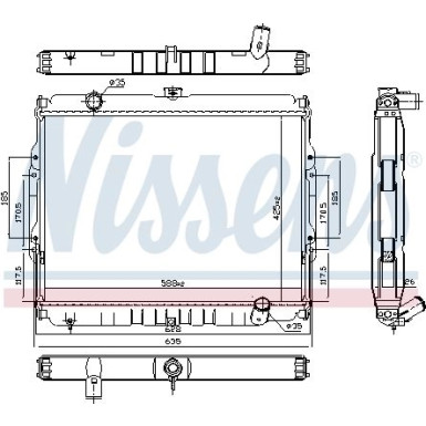 Nissens | Kühler, Motorkühlung | 67046