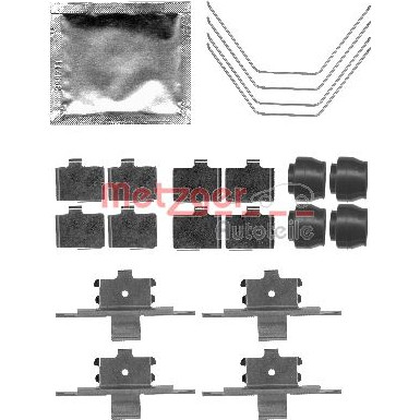Metzger | Zubehörsatz, Scheibenbremsbelag | 109-1791