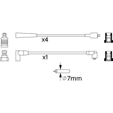 BOSCH | Zündleitungssatz | 0 986 356 798