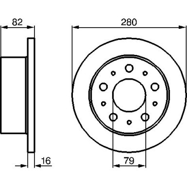 BOSCH | Bremsscheibe | 0 986 479 066