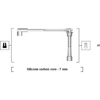 Magneti Marelli | Zündleitungssatz | 941295130884