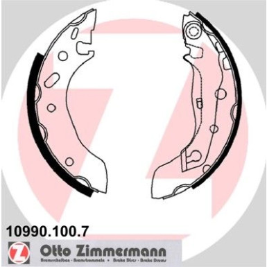 Zimmermann | Bremsbackensatz | 10990.100.7