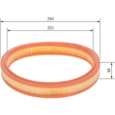 BOSCH 1 457 429 775 Luftfilter