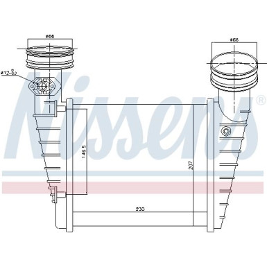 Nissens | Ladeluftkühler | 96731