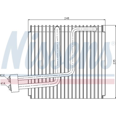 Nissens | Verdampfer, Klimaanlage | 92265