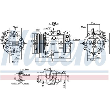 Nissens | Kompressor, Klimaanlage | 89503