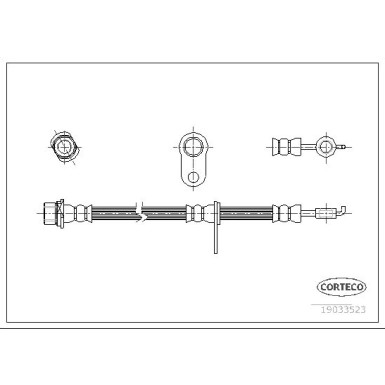 Corteco | Bremsschlauch | 19033523