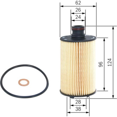 BOSCH F 026 407 154 Ölfilter