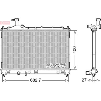 Denso | Kühler, Motorkühlung | DRM45042