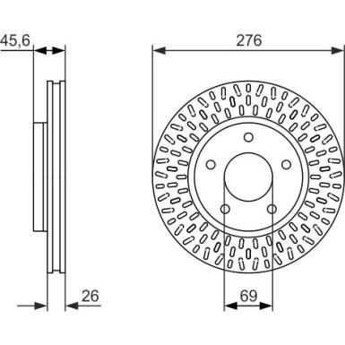 BOSCH | Bremsscheibe | 0 986 479 783