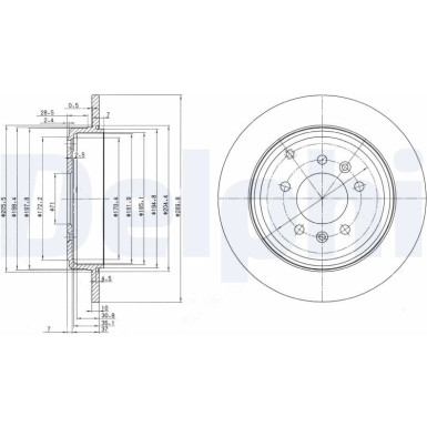 Delphi | Bremsscheibe | BG3684