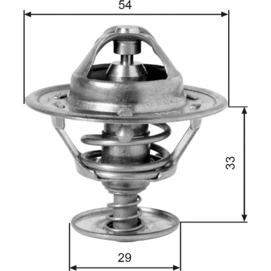 Gates | Thermostat, Kühlmittel | TH12988G1