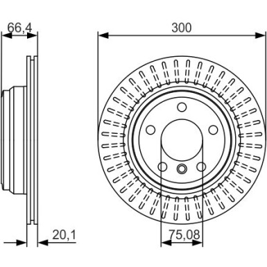 BOSCH | Bremsscheibe | 0 986 479 045