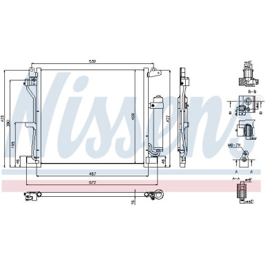 Nissens | Kondensator, Klimaanlage | 940337