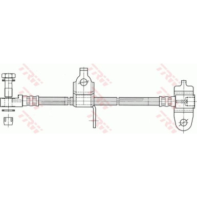 TRW | Bremsschlauch | PHD990