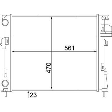 Mahle | Kühler, Motorkühlung | CR 1504 000S