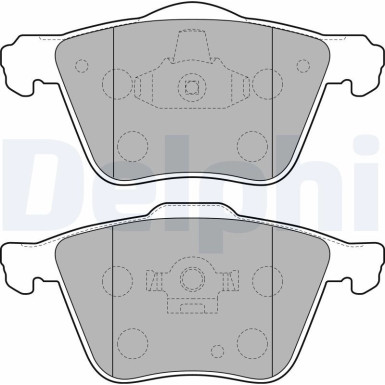 Delphi | Bremsbelagsatz, Scheibenbremse | LP1821