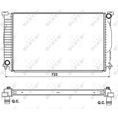NRF | Kühler, Motorkühlung | 53093
