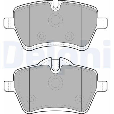 Delphi | Bremsbelagsatz, Scheibenbremse | LP1985