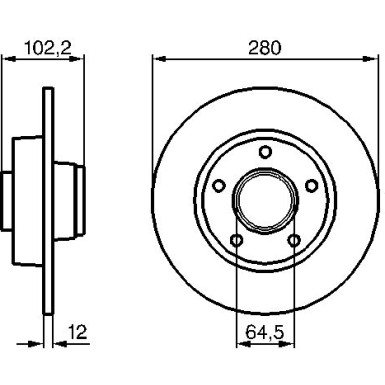 BOSCH | Bremsscheibe | 0 986 479 144