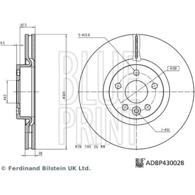 Blue Print | Bremsscheibe | ADBP430028