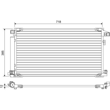 Valeo | Kondensator, Klimaanlage | 822658