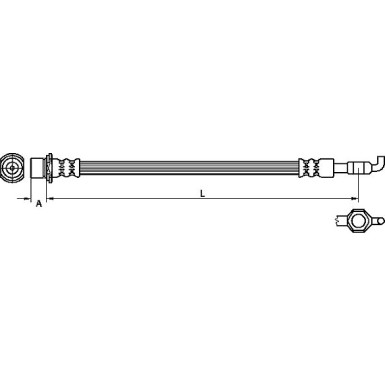 Metzger | Bremsschlauch | 4110971