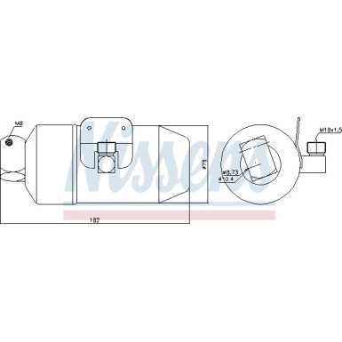 Nissens | Trockner, Klimaanlage | 95027