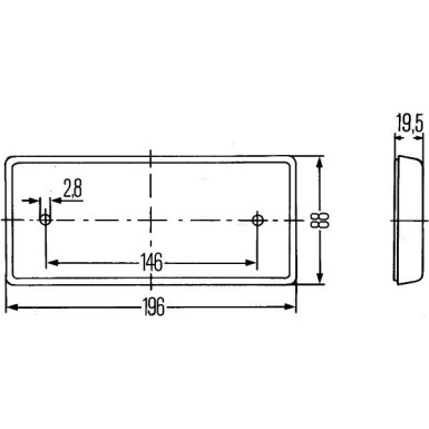 Hella | Rückstrahler | 8RA 003 734-101