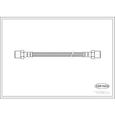 Corteco | Bremsschlauch | 19036310