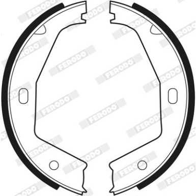 Ferodo | Bremsbackensatz, Feststellbremse | FSB292