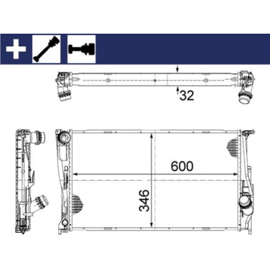 Mahle | Kühler, Motorkühlung | CR 1083 000S