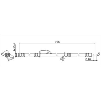 Metzger | Bremsschlauch | 4111012