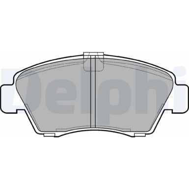 Delphi | Bremsbelagsatz, Scheibenbremse | LP810
