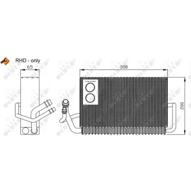 NRF | Verdampfer, Klimaanlage | 36117