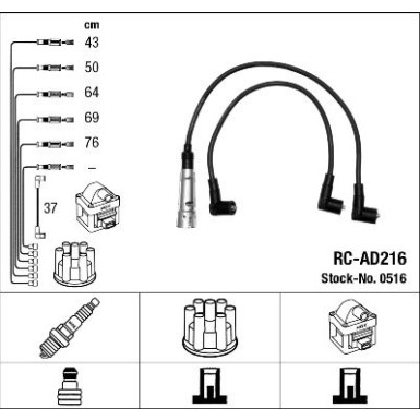 NGK | Zündleitungssatz | 0516
