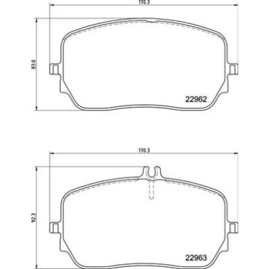 Brembo | Bremsbelagsatz, Scheibenbremse | P 50 149