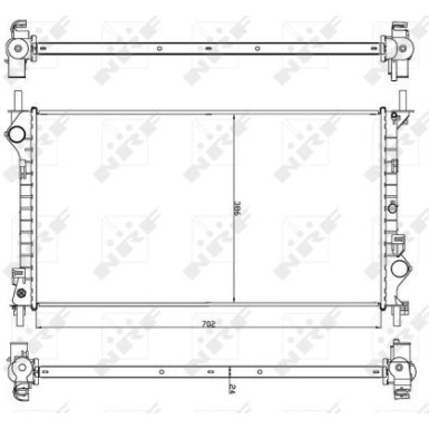 NRF | Kühler, Motorkühlung | 54756