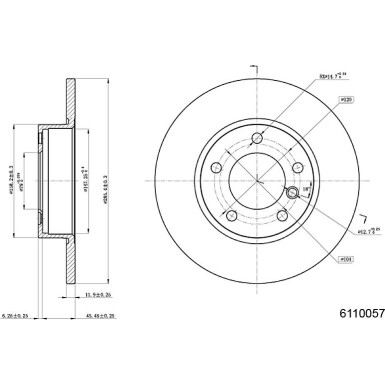 Metzger | Bremsscheibe | 6110057