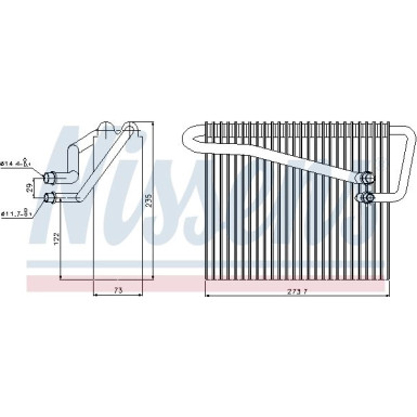 Nissens | Verdampfer, Klimaanlage | 92301