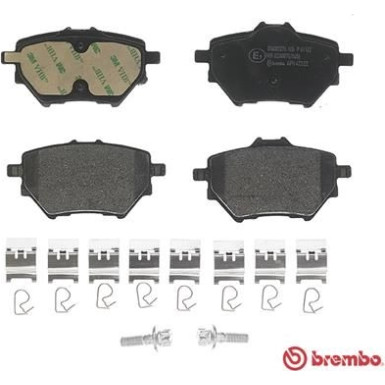 Brembo | Bremsbelagsatz, Scheibenbremse | P 61 122