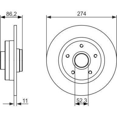 BOSCH | Bremsscheibe | 0 986 479 682