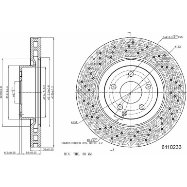 Metzger | Bremsscheibe | 6110233